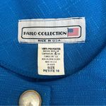Vintage Pablo Collection Blue Blazer Jacket Petite 16 16P Photo 6