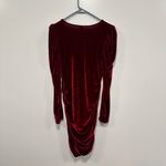 SheIn Red Velvet dress! Long sleeve knee length dress from size small! Photo 4