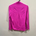 IBKUL Women's Pink Ruched 1/2 Zip Mock Neck Pullover Sz S Golf Hiking UPF 50 Photo 5