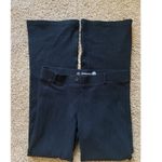 Betabrand  Classic Black Pinstripe Dress Stretch Boot Cut Yoga Pants Women Medium Photo 0