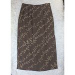 Josephine Chaus Y2K Vintage Petite Brown Midi Skirt Size 12P Photo 10