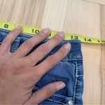 Vintage Earl Jeans Sz S Dark wash blue flare jeans white stitch #flarejeans Photo 6