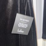 Lulus  Black Velvet Dress Maxi Photo 4