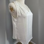 Banana Republic creamy office wear satin sleeveless blouse size small Photo 2