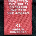 Source Unknown Black Christmas Thin Sweatshirt with Happy Holidays with Metallic Candy Cane- XL Photo 13