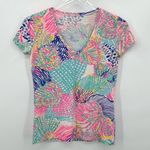 Lilly Pulitzer Roar of the Seas V neck short sleeve tee shirt XS Photo 8