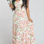 Show Me Your Mumu NWT Godshaw Goddess Gown Maxi Dress White Floral Lace Up XS Photo 0