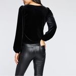 Gentle Fawn NWT Ariana 1X Black Velvet Blouse Photo 1