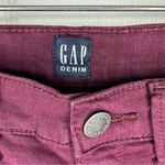 Gap Denim size 6/28 Maroon Red Burgundy Wine Oxblood jeans skinny slim leg Photo 2