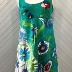 Julie Brown Silk Spring Floral Sleeveless Knee Length Dress size 4 Photo 0