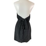 Club Monaco  Adeline Silk Strapless Mini Dress Black White Print Size 4 Photo 2