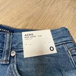 Aeropostale NWT Aero Vintage Shorty Distressed Denim Micro Short 2.5” Inseam Women’s Size 2 Photo 2