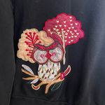 🔵 La go go Black Embroidered Owl Sweatshirt | Size S | Whimsical Fall Vibes Photo 3