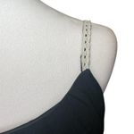 Heart soul Women’s Black White Floral Embroidered Babydoll Sleeveless Top Y2K Whimsigoth M Photo 3