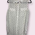 Equipment  Femme Slim Signature sleeveless silk instrument print button down Photo 0