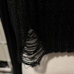 Urban Outfitters  Distressed Cropped Sweater Size S Black Photo 3