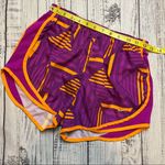Nike Dri-Fit Purple and Orange Printed Tempo Shorts. Size Small. EUC. Photo 7