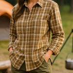 New REI • NORTHERWOODS SHIRT
*FOREST FLOOR ZODIAC PLAID, New with Tags Green Size L Photo 0