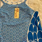 Aryeh  Blue and White Sleeveless Dress size M brand new length 35” bust 34” Photo 11