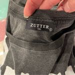 Cute washed black western block print Nashville crop top t Photo 3