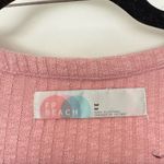 Free People Women’s Medium Pink Ribbed Blossom Shirt Dress Photo 1