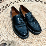 Franco Sarto  Women’s Cassandra Chunky Black Patent Penny Loafer Sz 8.5M Photo 3