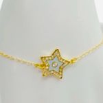 Tory Burch New Auth. KIRA STAR CHAIN BRACELET in Gold Photo 3