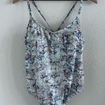 Kona Sol Watercolor Abstract Animal Print Earthy One Piece Strappy Swimsuit L Photo 0