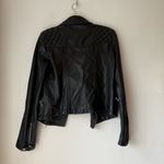 ALLSAINTS  Black Bleeker Leather Biker Jacket 8 Photo 5