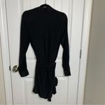 Haute Hippie  black silk long sleeves belted mini dress‎ size small Photo 7