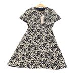 Black Halo  White and Blue Sheath Dress Photo 0