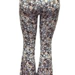 Daisy Del Sol Floral Flare Bell Bottom Pull On Legging Pants High Rise Womens S Gray Photo 4