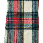 Old Navy  Blanket Scarf Tartan Red One Size Soft Fringe Plaid Cozy Heritage Photo 0