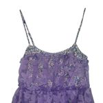 For Love & Lemons NEW NWT Villegas Bodysuit Sheer Floral Midi Dress In Purple Photo 4