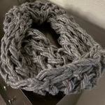 Chunky Gray Loose Knit Infinity Scarf Photo 0