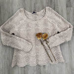 American Eagle  Outfitters Cream Knit Sweater Photo 0