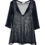 Jordan Taylor  Y2K Black Sequin Sheer Swim Cover‎ Size M Photo 0