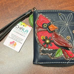 Chala Vegan Leather Cardinal Zip Around Wallet Clutch NWT Photo 0