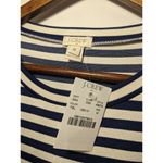 J.Crew NWT  Striped 3/4 Sleeve Shirt Dress Round Neck M Navy Blue White #3564 Photo 6