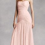 BHLDN Vera Wang Blush maxi dress formal strapless tulle long Bridesmaids VW360154 Photo 1