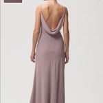 Jenny Yoo  BHLDN maxi dress fig lavender bridesmaid cowl drape capri bianca long Photo 2