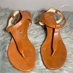 Casadei Casadel Leather Slingback Thong Sandals Heel Size 7.5 Photo 3