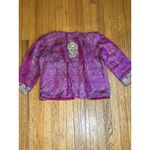 Handmade Vintage Embroidered Jacket Womens Zari Work Boho Ethnic Floral 90s See Measureme Photo 8
