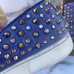Christian Louboutin Roller 1C1S crystal studded suede slip-on sneaker size 36 Photo 4