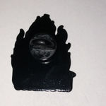 Fire Flames Monday Skeleton Funky Y2K Boho Scatter Pin Black Photo 2