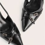 Steve Madden Black Buckle Kitten Heels Photo 2