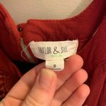 Taylor & Sage dark red fall off shoulder top Photo 4