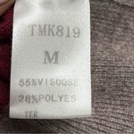 THML Anthropology Striped bright Multicolor Sweater frayed hemline size M Photo 2