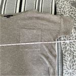 American Eagle  Boxy Ribbed T-Shirt‎ Small Tan Cream Oversized Elevated Basic Tee Photo 6