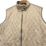 Ralph Lauren Lauren  Women’s Size 2X Gray Tan Beige Quilted Down Reversible Vest Photo 3
